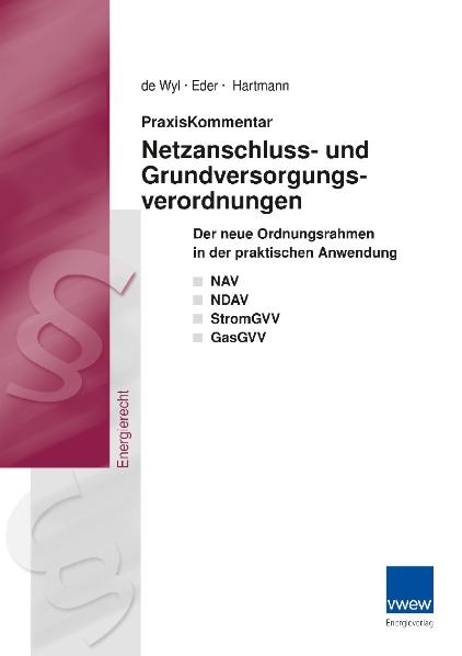 Praxiskommentar Netzanschluss-und Grundversorgungsverordnungen - Christian de Wyl, Jost Eder, Christian Thies