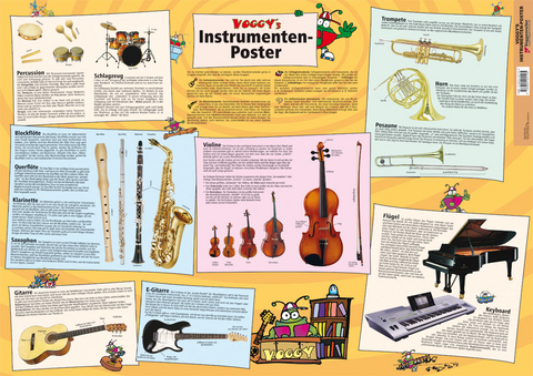 Voggy's Instrumenten-Poster