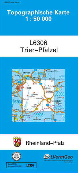 TK50 L6306 Trier-Pfalzel -  Landesamt für Vermessung und Geobasisinformation Rheinland-Pfalz