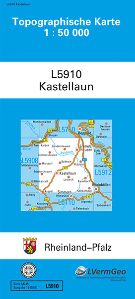 TK50 L5910 Kastellaun -  Landesamt für Vermessung und Geobasisinformation Rheinland-Pfalz