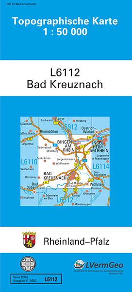 TK50 L6112 Bad Kreuznach -  Landesamt für Vermessung und Geobasisinformation Rheinland-Pfalz