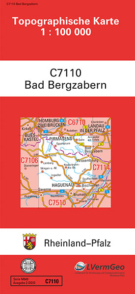 TK100 C7110 Bad Bergzabern -  Landesamt für Vermessung und Geobasisinformation Rheinland-Pfalz