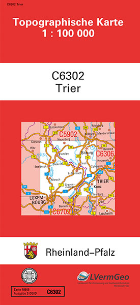 TK100 C6302 Trier -  Landesamt für Vermessung und Geobasisinformation Rheinland-Pfalz