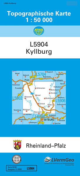 TK50 L5904 Kyllburg -  Landesamt für Vermessung und Geobasisinformation Rheinland-Pfalz