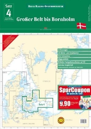 Delius Klasing Sportbootkarten / Großer Belt bis Bornholm