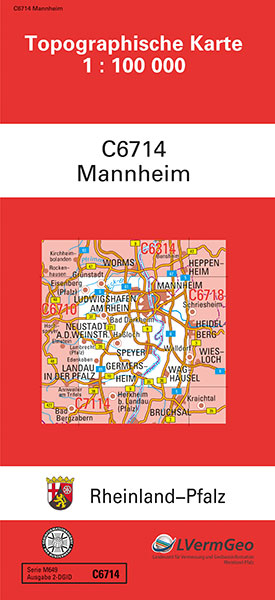 TK100 C6714 Mannheim -  Landesamt für Vermessung und Geobasisinformation Rheinland-Pfalz