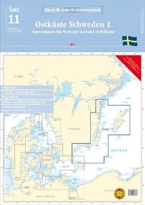 Delius Klasing Sportbootkarten / Ostküste Schweden 1