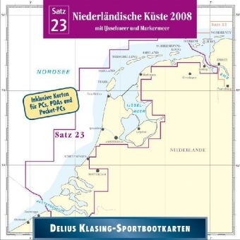 Delius Klasing Sportbootkarten CD-ROM / Niederländische Küste 2008