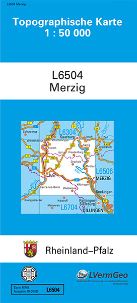 TK50 L6504 Merzig -  Landesamt für Vermessung und Geobasisinformation Rheinland-Pfalz