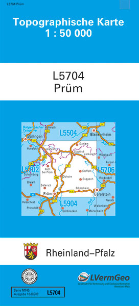 TK50 L5704 Prüm -  Landesamt für Vermessung und Geobasisinformation Rheinland-Pfalz