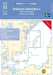 Delius Klasing Sportbootkarten / Ostküste Schweden 1