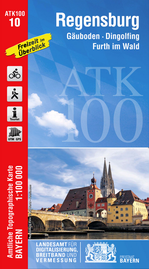 ATK100-10 Regensburg (Amtliche Topographische Karte 1:100000)