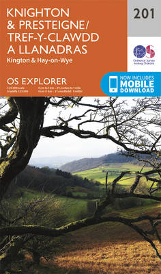 Knighton and Presteigne Tref-y-Clawdd a Dyffryn Elan -  Ordnance Survey