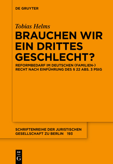 Brauchen wir ein drittes Geschlecht? - Tobias Helms