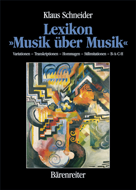 Lexikon "Musik über Musik" - Klaus Schneider