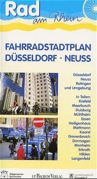 Fahrradstadtplan Düsseldorf, Neuss, Ratingen und Umgebung 1:20000