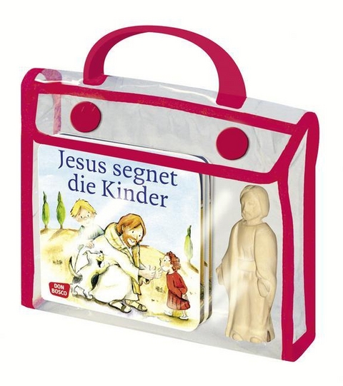 Sieben Kinderbibel-Geschichten von Jesus: 7 Mini-Bücher und eine Jesusfigur zum Spielen - Susanne Brandt, Klaus-Uwe Nommensen