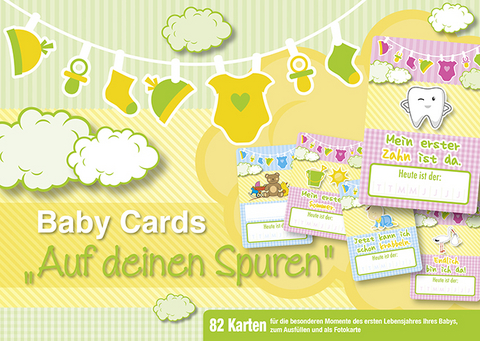 Baby Cards „Auf deinen Spuren" - 