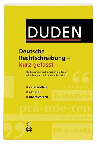 Duden -  Deutsche Rechtschreibung - kurz gefasst - Christian Stang