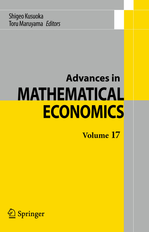 Advances in Mathematical Economics Volume 17 - 