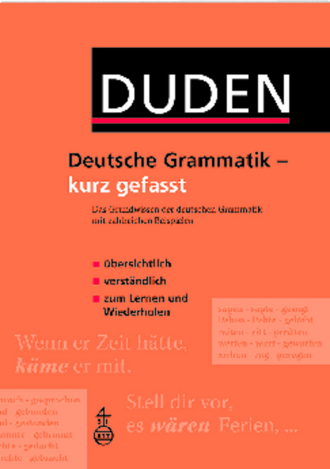 Duden - Deutsche Grammatik - kurz gefasst - Rudolf und Ursula Hoberg