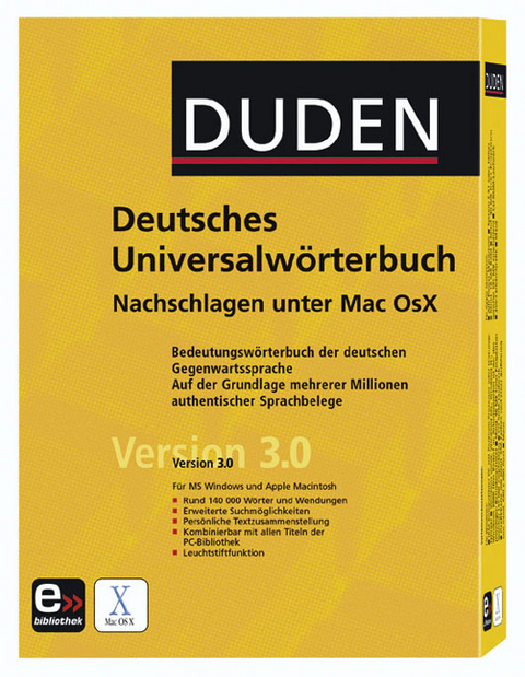 Duden - Deutsches Universalwörterbuch Office-Bibliothek für Mac OS X