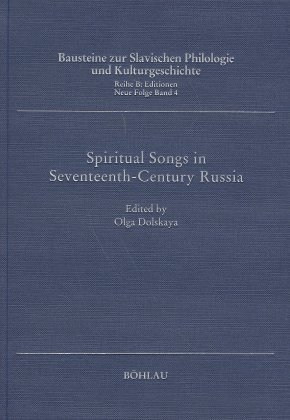 Spiritual Songs in Seventeenth-century Russia - 