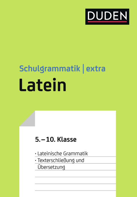 Duden Schulgrammatik extra – Latein - Monika Bornemann, Petra Hennigfeld