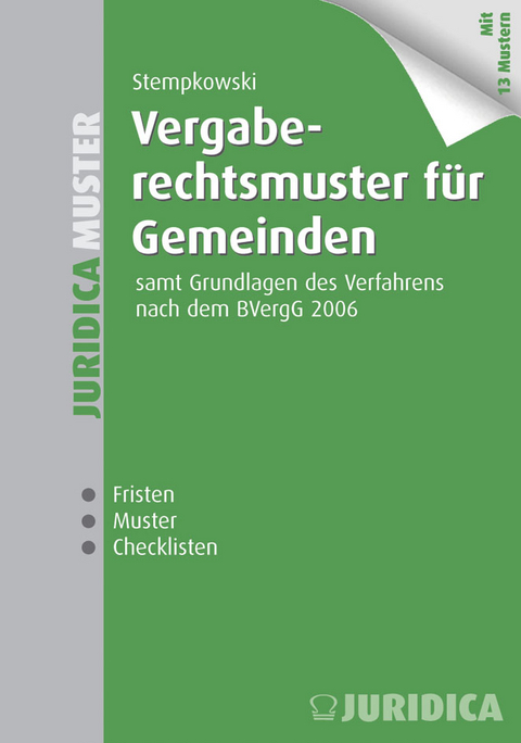 Vergaberechtsmuster für Gemeinden - Martin Stempkowski