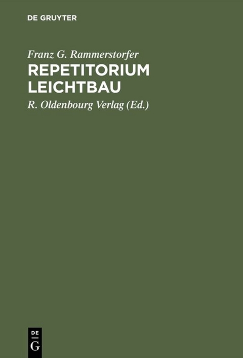 Repetitorium Leichtbau - F.G. Rammerstorfer