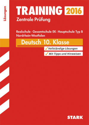 Training Zentrale Prüfung Realschule/Hauptschule Typ B NRW - Deutsch Lösungsheft - Marion von der Kammer