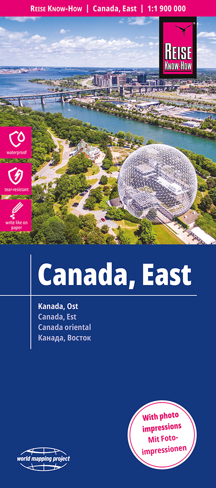 Reise Know-How Landkarte Kanada Ost / East Canada (1:1.900.000) -  Reise Know-How Verlag Peter Rump GmbH