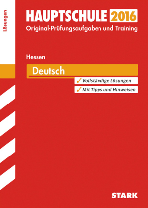 Abschlussprüfung Hauptschule Hessen - Deutsch Lösungsheft - Marion von der Kammer, Karin Marré-Harrak