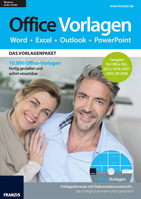 10.000 Vorlagen für Office 2016 (Win & Mac)