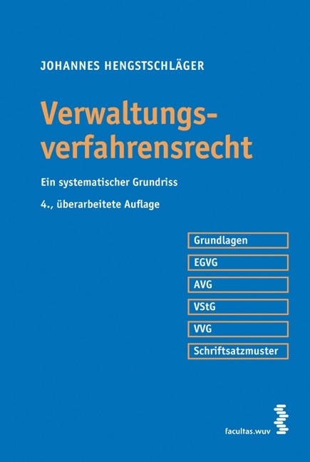 Verwaltungsverfahrensrecht - Johannes Hengstschläger