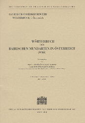 Wörterbuch der bairischen Mundarten in Österreich (WBÖ) / Band 5, 33. Lieferung - 