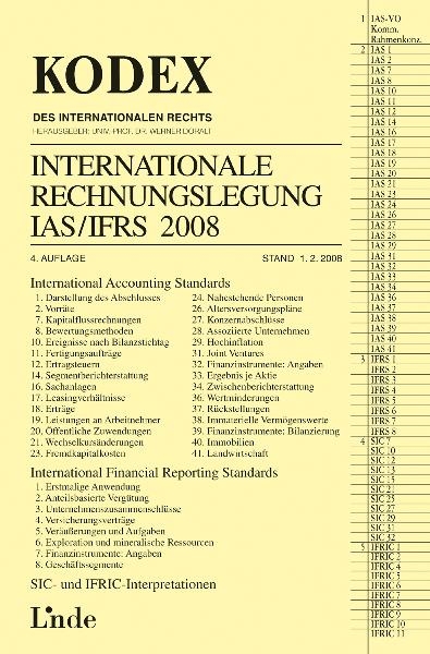 Kodex Internationale Rechnungslegung IAS/IFRS 2008