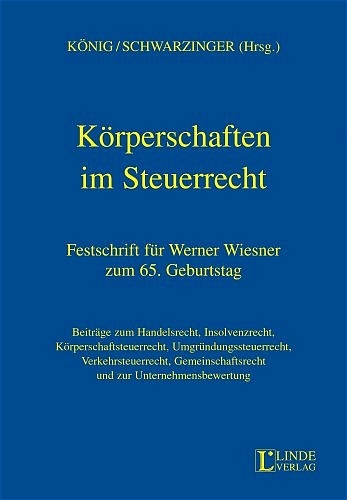 Körperschaften im Steuerrecht - 