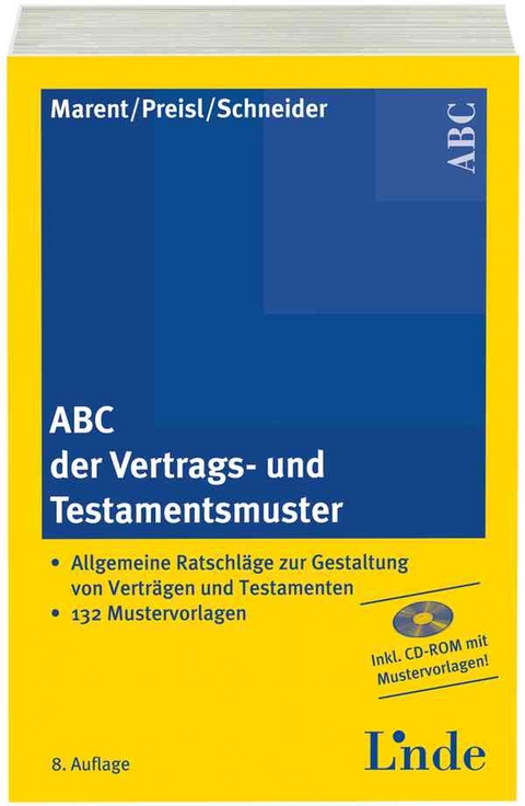 ABC der Vertrags- und Testamentsmuster - Karl-Heinz Marent, Gerhard Preisl, Helgar Schneider