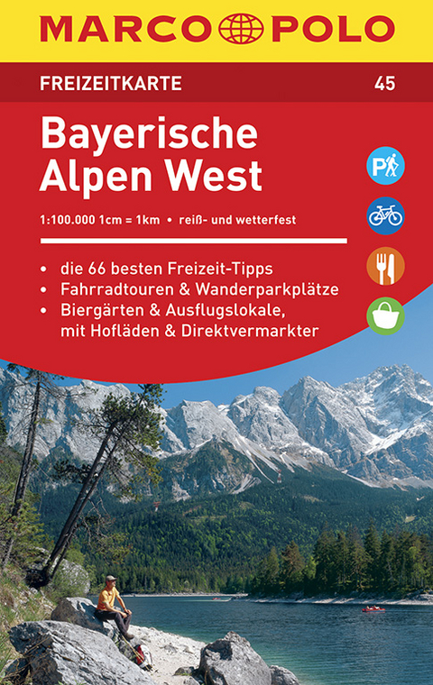 MARCO POLO Freizeitkarte Blatt 45 Bayerische Alpen West 1:100 000