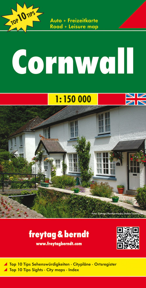 Cornwall, Autokarte 1:150.000, Top 10 Tips - 