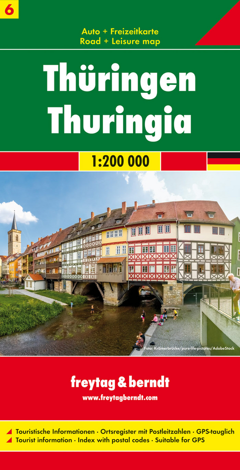 Thüringen, Autokarte 1:200.000 - 