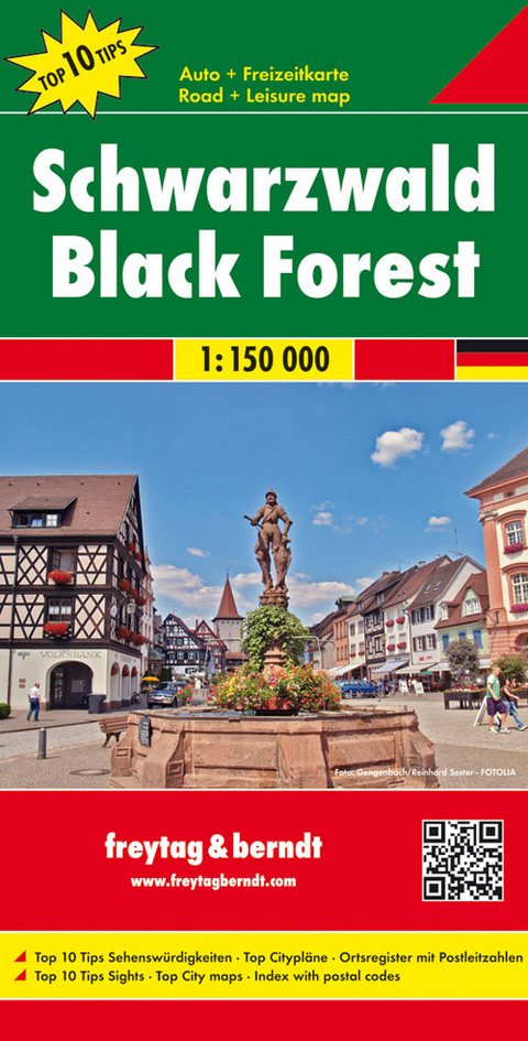 Schwarzwald, Autokarte 1:150.000, Top 10 Tips - 