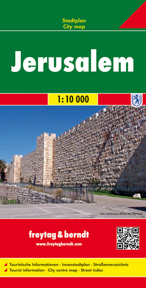 Jerusalem, Stadtplan 1:10.000 - 