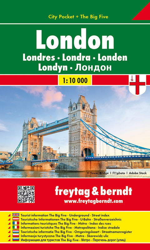 London, City Pocket, Stadtplan1:10.000 - 