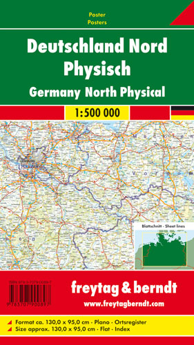 Deutschland Nord physisch 1:500000 - 