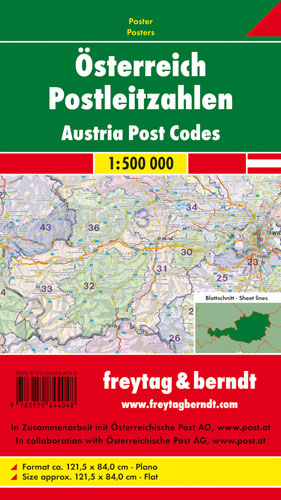 Österreich Postleitzahlen, Markiertafel