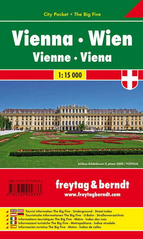 Wien, Stadtplan 1:15.000, City Pocket + The Big Five - 