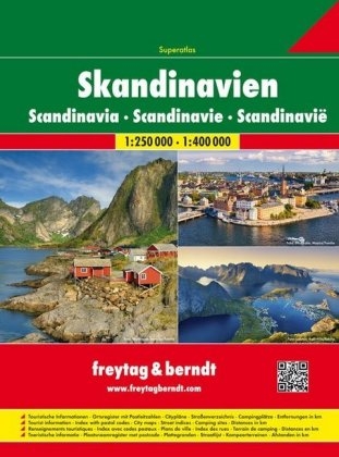 Skandinavien Superatlas, Autoatlas 1:250.000 - 1:400.000, Spiralbindung