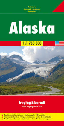 Alaska, Autokarte 1:1.750.000